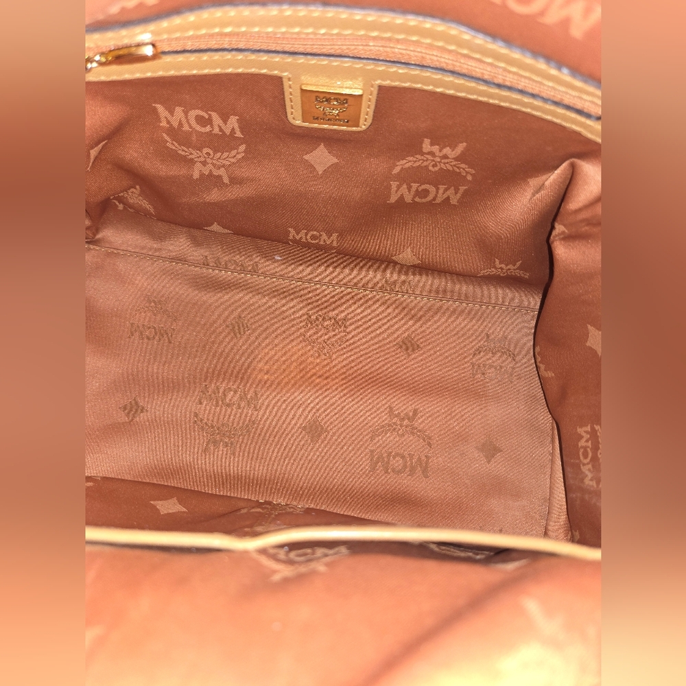 MCM Tan Monogram Handbag - Picture 6 of 16